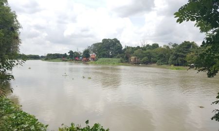 ขายบ้าน - ขายที่ดินติดแม่น้ำน้อยพร้อมบ้านทรงไทย เนืั้อที่ 191 ตรว. อ.บางไทร จ.พระนครศรีอยุธยา
