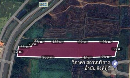 ขายที่ดิน - ขายที่ดินทำเลทองเนื้อที่20ไร่=1=94ตรางวา ที่ดินติดถนนสายเอเชีย ที่จังหัวดสิงบุรี