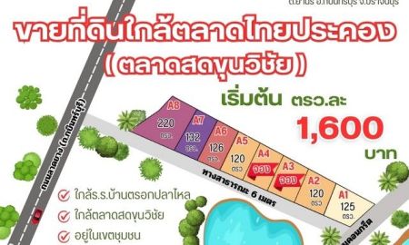 ขายที่ดิน - เปิดขายที่ดินย่านรีโครงการใหม่หลังตลาดไทยประคอง เนื้อที่เริ่มต้น 120 ตรว. เหมาราคาแสนนิดๆ หลังร.พ.กบินทร์ จ.ปราจีนบุรี