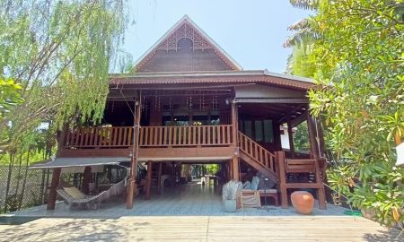 ขายบ้าน - ขายบ้านทรงไทยไม้สักและที่ดินติดแม่น้ำน้อย ที่ อ.บางไทร จ.พระนครศรีอยุธยา